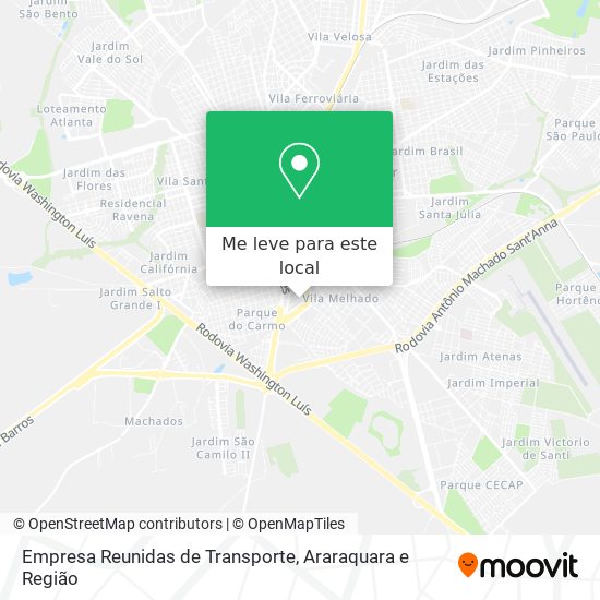Empresa Reunidas de Transporte mapa