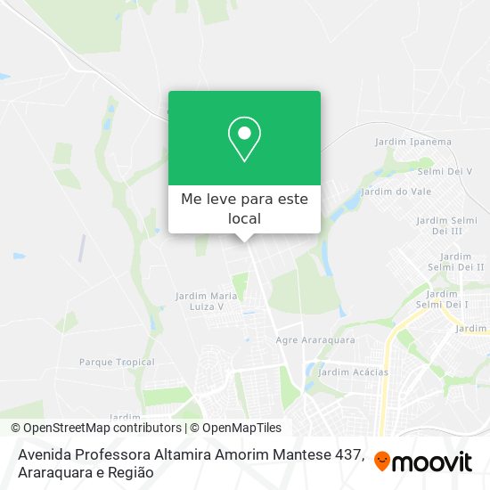 Avenida Professora Altamira Amorim Mantese 437 mapa