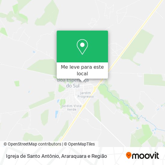 Igreja de Santo Antônio mapa