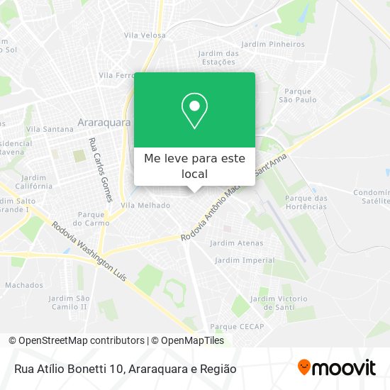 Rua Atílio Bonetti 10 mapa
