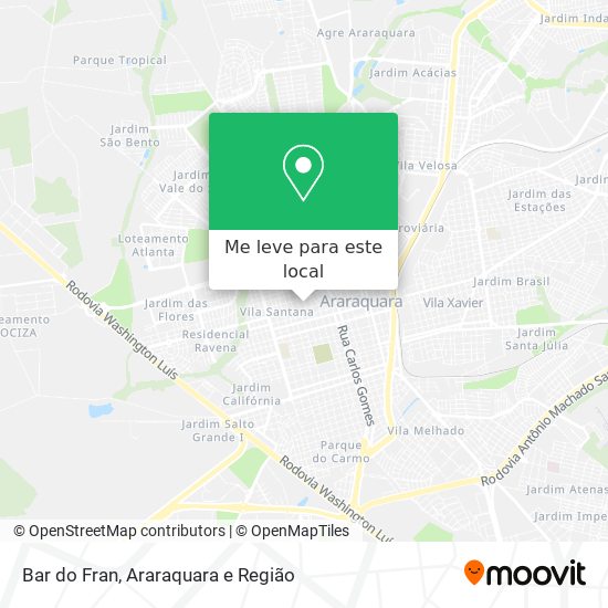 Bar do Fran mapa