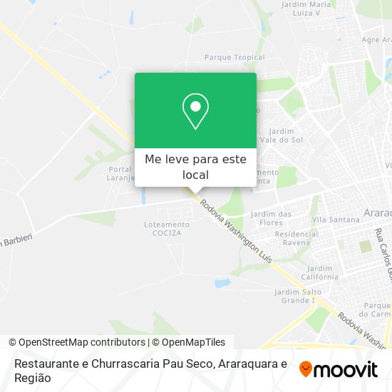Restaurante e Churrascaria Pau Seco mapa