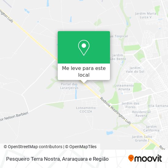 Pesqueiro Terra Nostra mapa