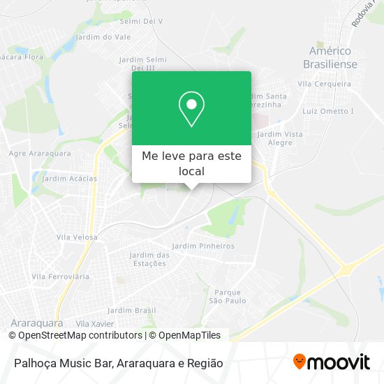 Palhoça Music Bar mapa