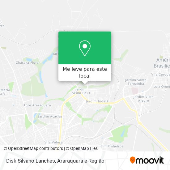 Disk Silvano Lanches mapa
