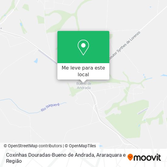 Coxinhas Douradas-Bueno de Andrada mapa