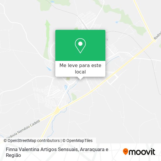Finna Valentina Artigos Sensuais mapa