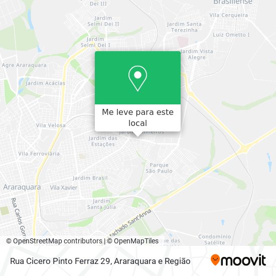 Rua Cicero Pinto Ferraz 29 mapa