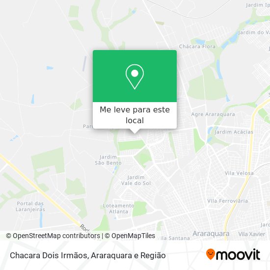Chacara Dois Irmãos mapa