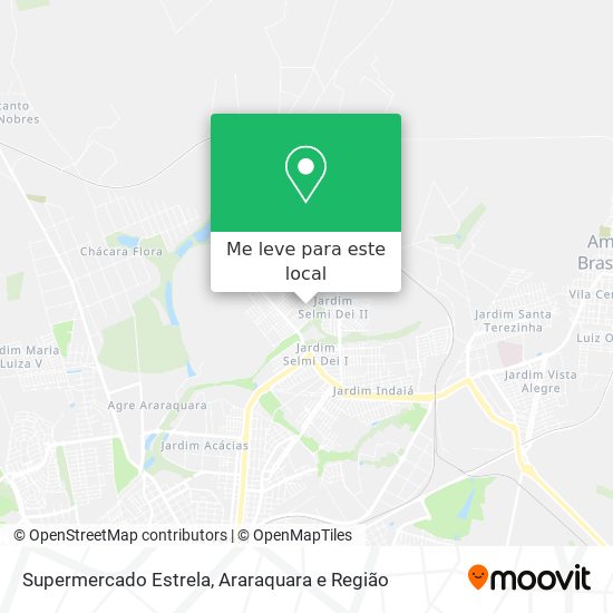 Supermercado Estrela mapa