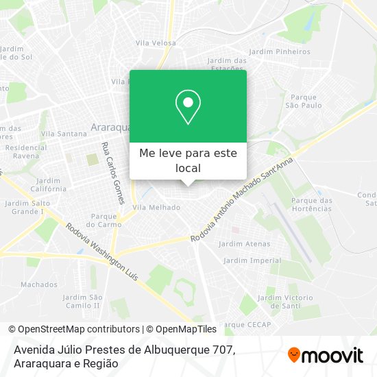 Avenida Júlio Prestes de Albuquerque 707 mapa