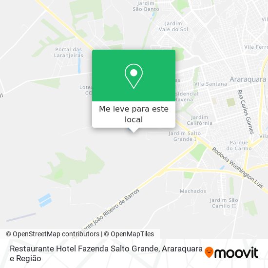Restaurante Hotel Fazenda Salto Grande mapa