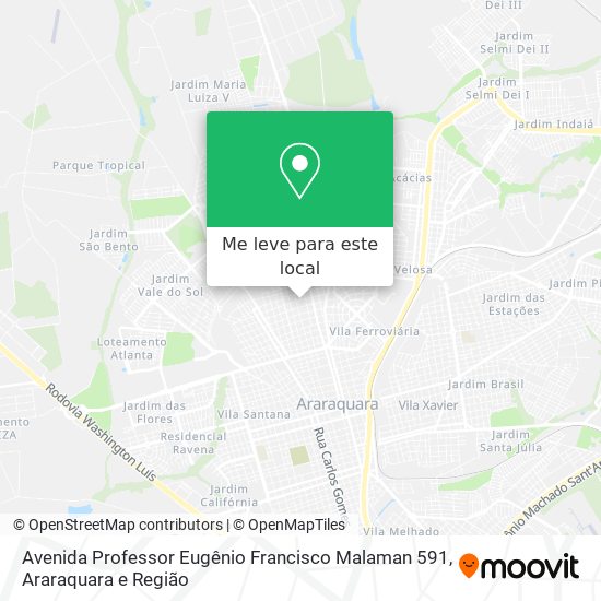 Avenida Professor Eugênio Francisco Malaman 591 mapa
