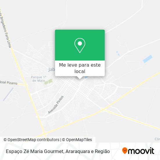 Espaço Zé Maria Gourmet mapa