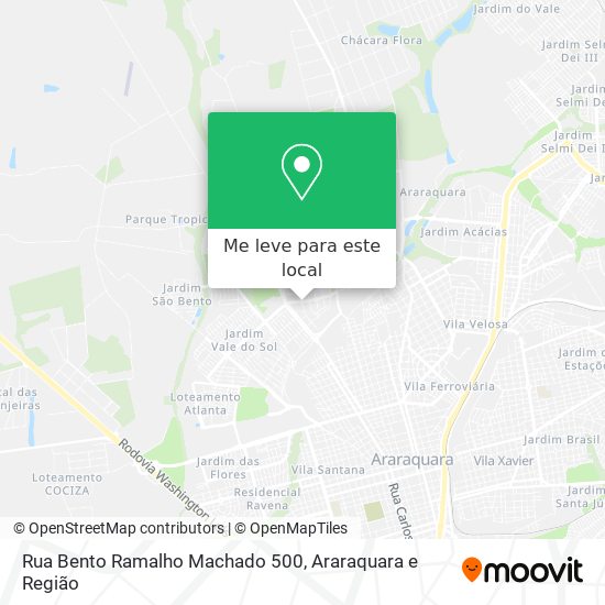 Rua Bento Ramalho Machado 500 mapa