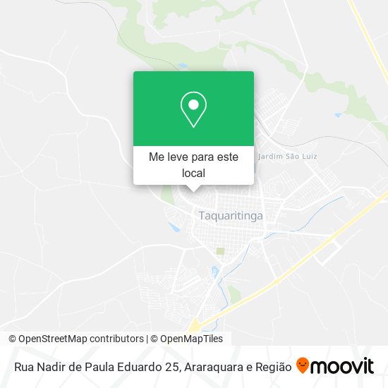 Rua Nadir de Paula Eduardo 25 mapa