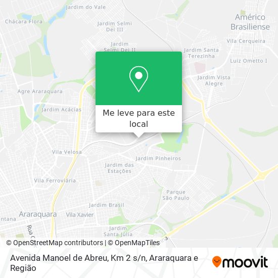 Avenida Manoel de Abreu, Km 2 s / n mapa