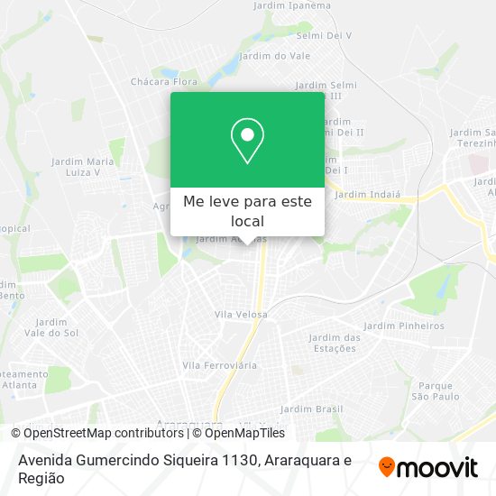 Avenida Gumercindo Siqueira 1130 mapa
