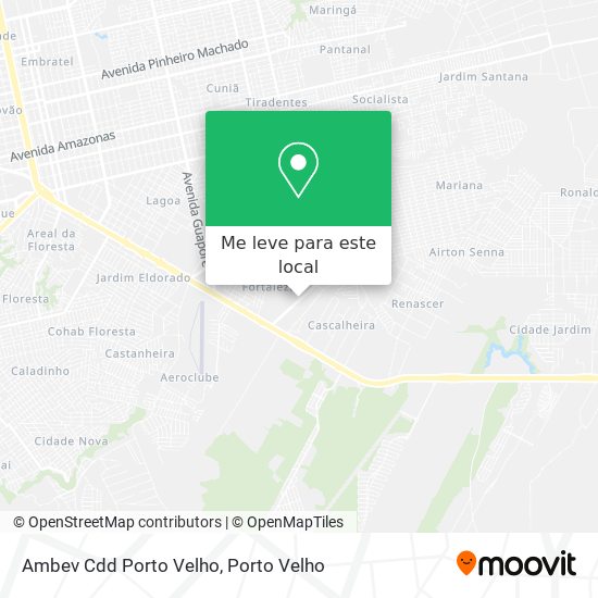 Ambev Cdd Porto Velho mapa