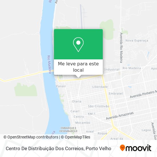 Centro De Distribuição Dos Correios mapa