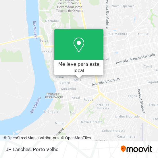 JP Lanches mapa
