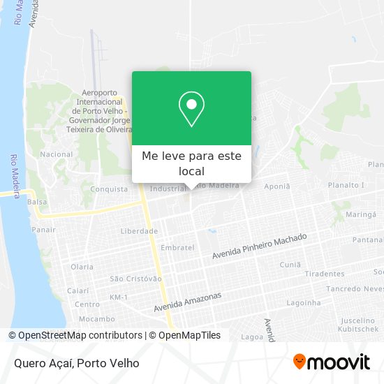 Quero Açaí mapa