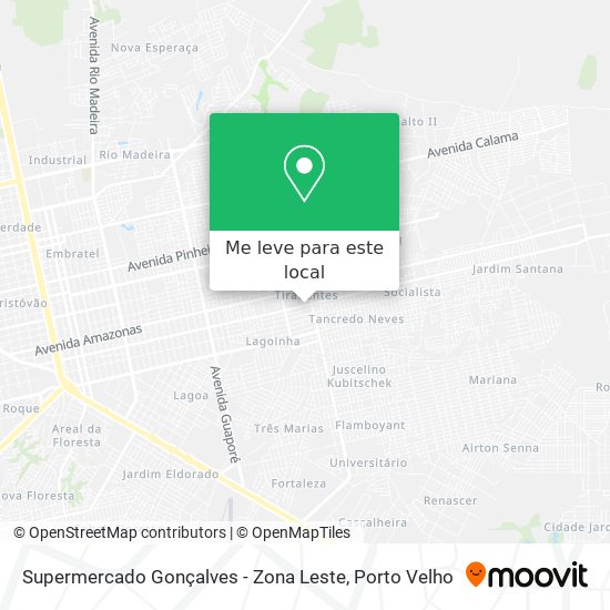 Supermercado Gonçalves - Zona Leste mapa