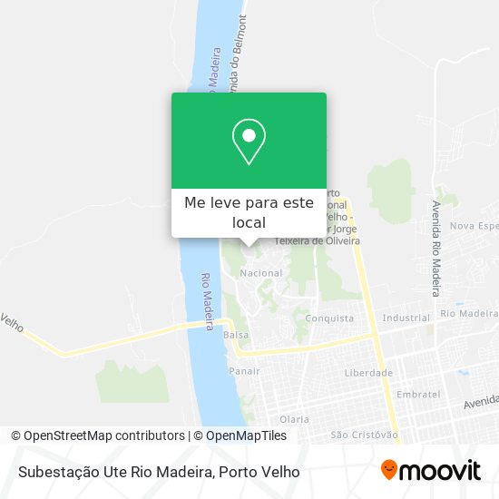 Subestação Ute Rio Madeira mapa