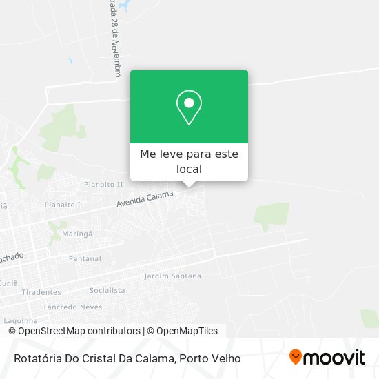 Rotatória Do Cristal Da Calama mapa