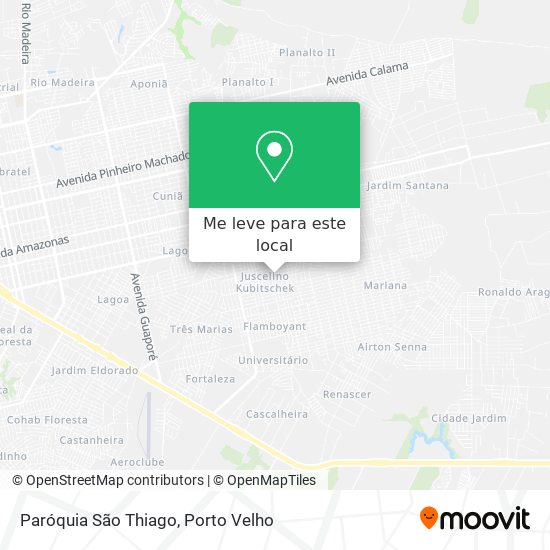 Paróquia São Thiago mapa