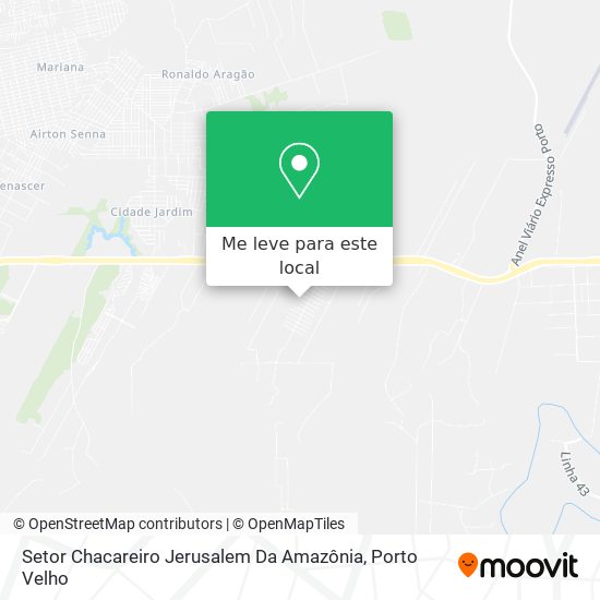 Setor Chacareiro Jerusalem Da Amazônia mapa