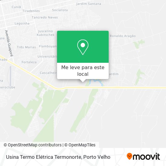 Usina Termo Elétrica Termonorte mapa