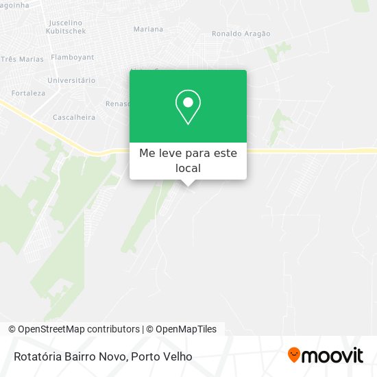 Rotatória Bairro Novo mapa