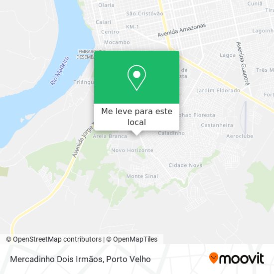 Mercadinho Dois Irmãos mapa