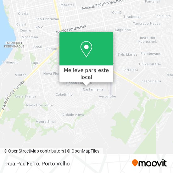 Rua Pau Ferro mapa