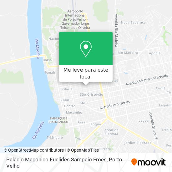 Palácio  Maçonico Euclides Sampaio Fróes mapa