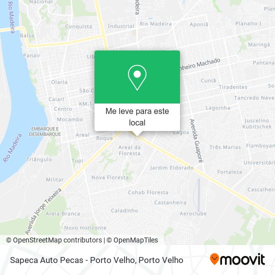 Sapeca Auto Pecas - Porto Velho mapa