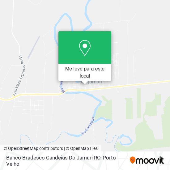 Banco Bradesco  Candeias Do Jamari RO mapa