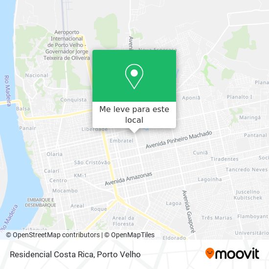 Residencial Costa Rica mapa