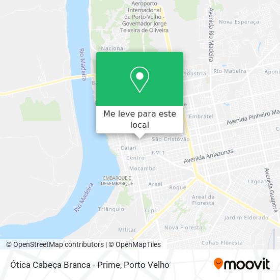 Ótica Cabeça Branca - Prime mapa