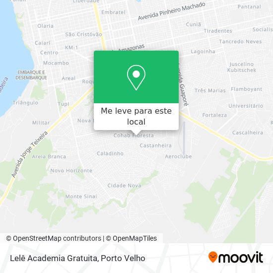 Lelê Academia Gratuita mapa