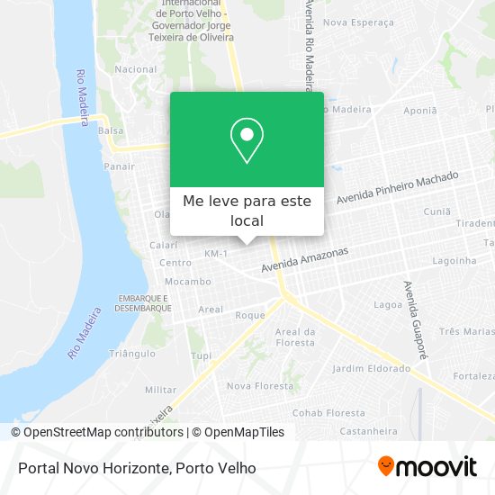 Portal Novo Horizonte mapa