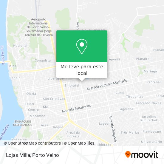 Lojas Milla mapa