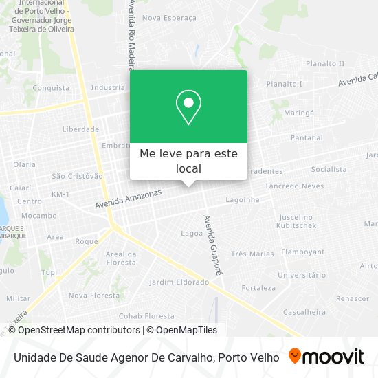Unidade De Saude Agenor De Carvalho mapa