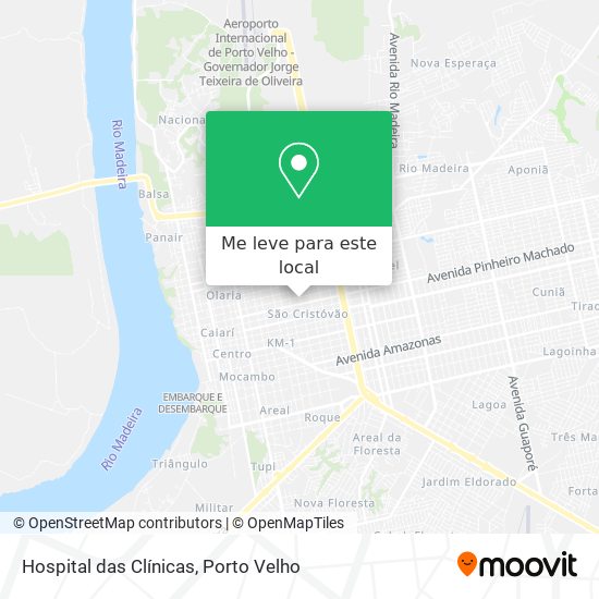 Hospital das Clínicas mapa