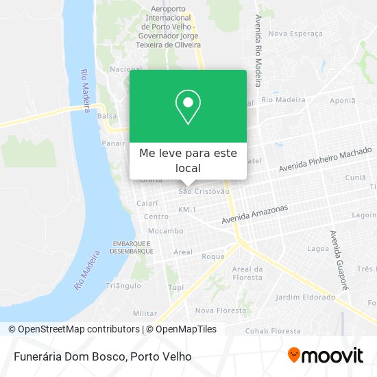 Funerária Dom Bosco mapa