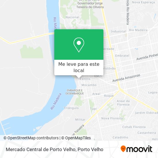 Mercado Central de Porto Velho mapa