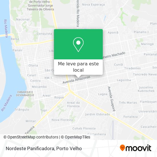 Nordeste Panificadora mapa