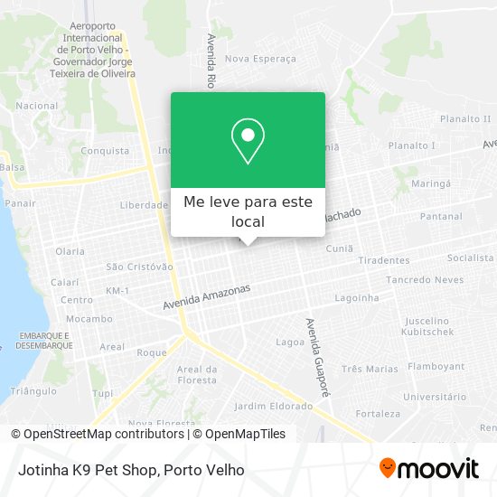 Jotinha K9 Pet Shop mapa