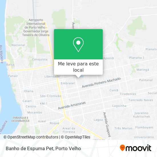 Banho de Espuma Pet mapa